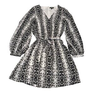 Express MIDI Dress - Snake Print - Size XS